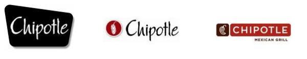 These are various logos that Chipotle has used in chronological order.